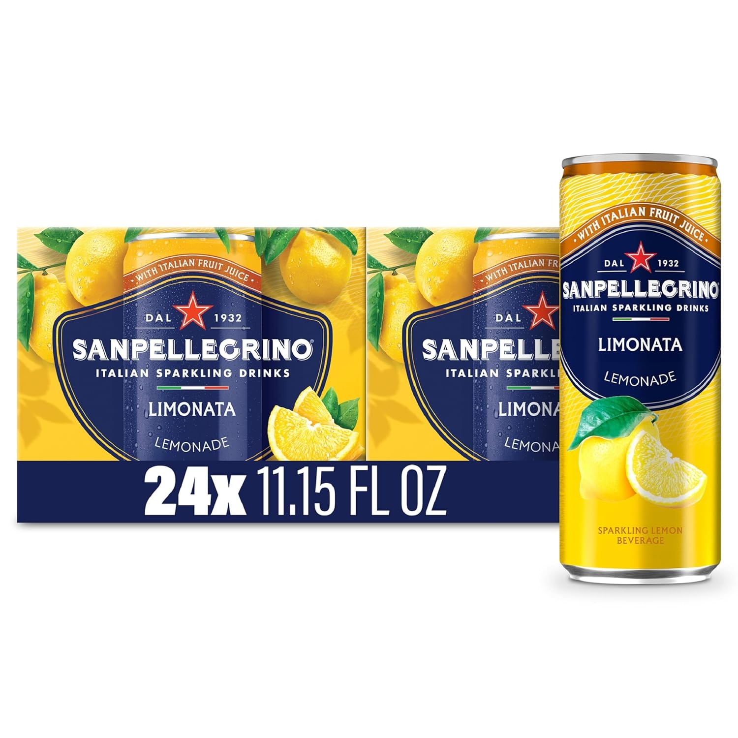Sanpellegrino Italian Sparkling Drink Pompelmo, Sparkling Grapefruit Beverage, 24 Pack Of Cans