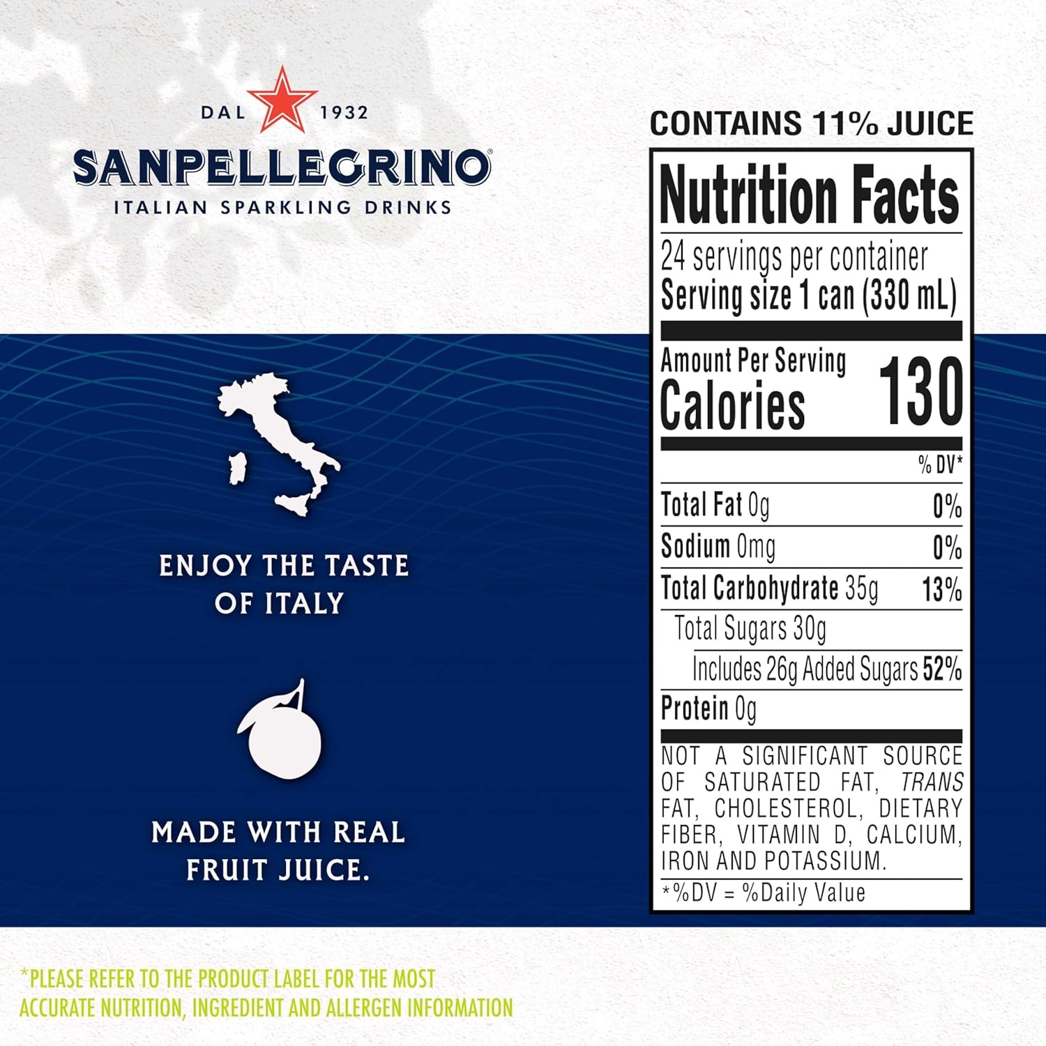 Alternative view of Sanpellegrino Italian Sparkling Drink Pompelmo, Sparkling Grapefruit Beverage, 24 Pack Of Cans