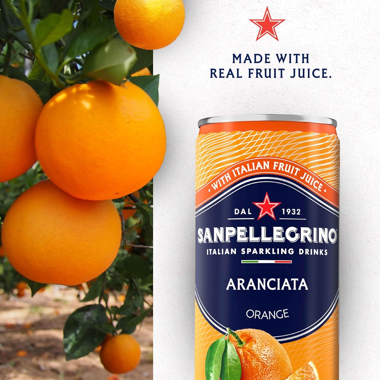 Sanpellegrino Italian Sparkling Drink Aranciata, Sparkling Orange Beverage, 6 Pack Of Cans - Image 4