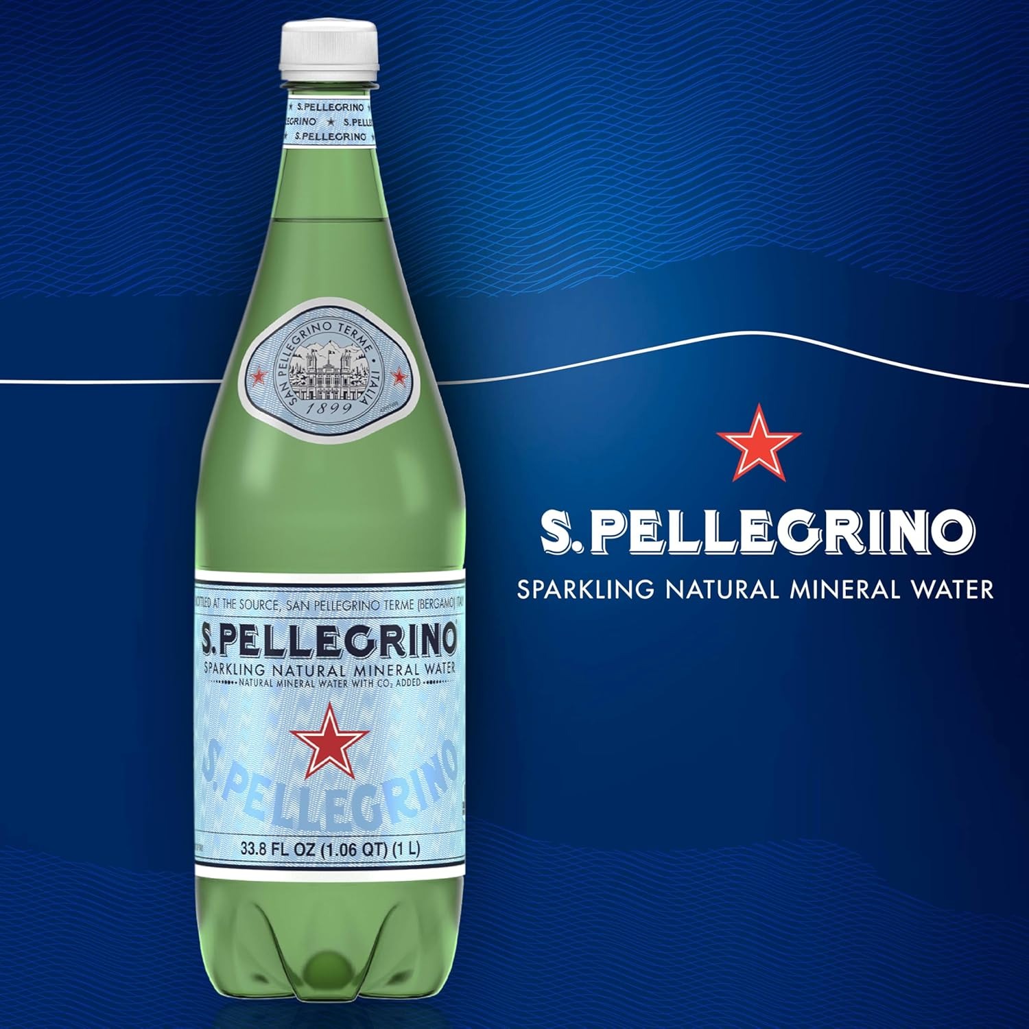 S.Pellegrino Sparkling Natural Mineral Water, 33.8 fl oz. Plastic Bottles (Pack of 12) - Image 3