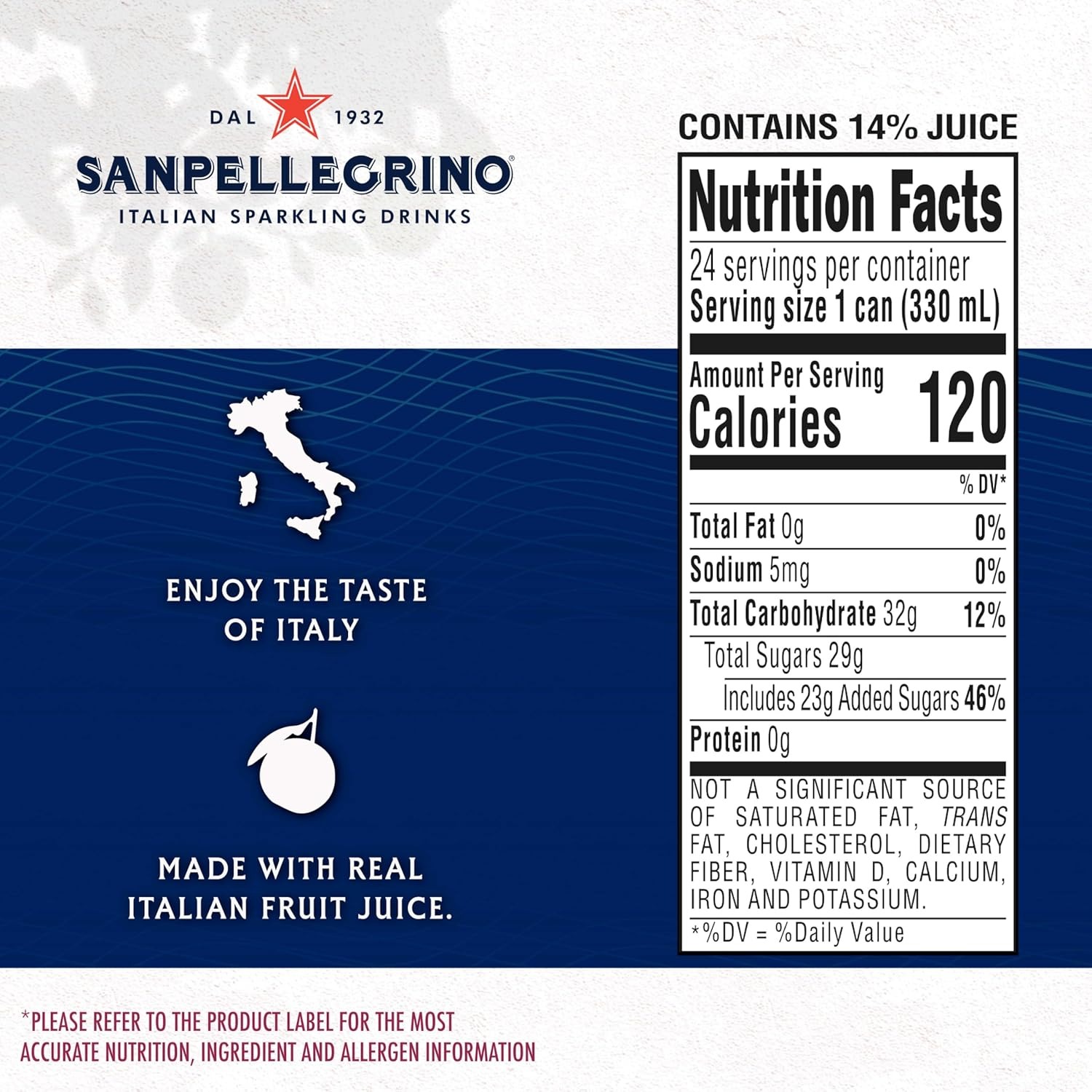 Sanpellegrino Italian Sparkling Drink Melograno And Arancia, Sparkling Orange And Pomegranate Beverage, 24 Pack Of Cans - Image 6