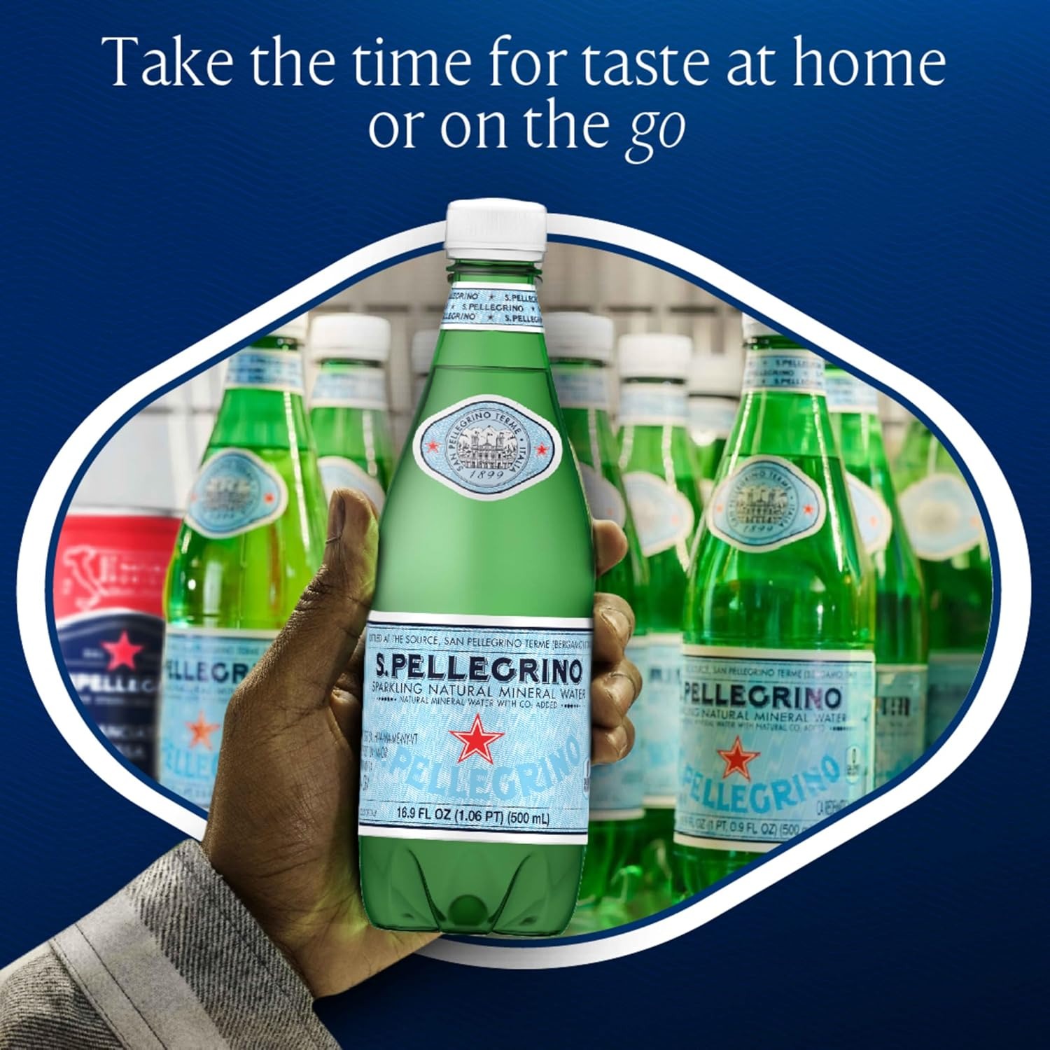 S.Pellegrino Sparkling Natural Mineral Water, Plastic Bottles, 16.9 Fl Oz (Pack of 12) - Image 3