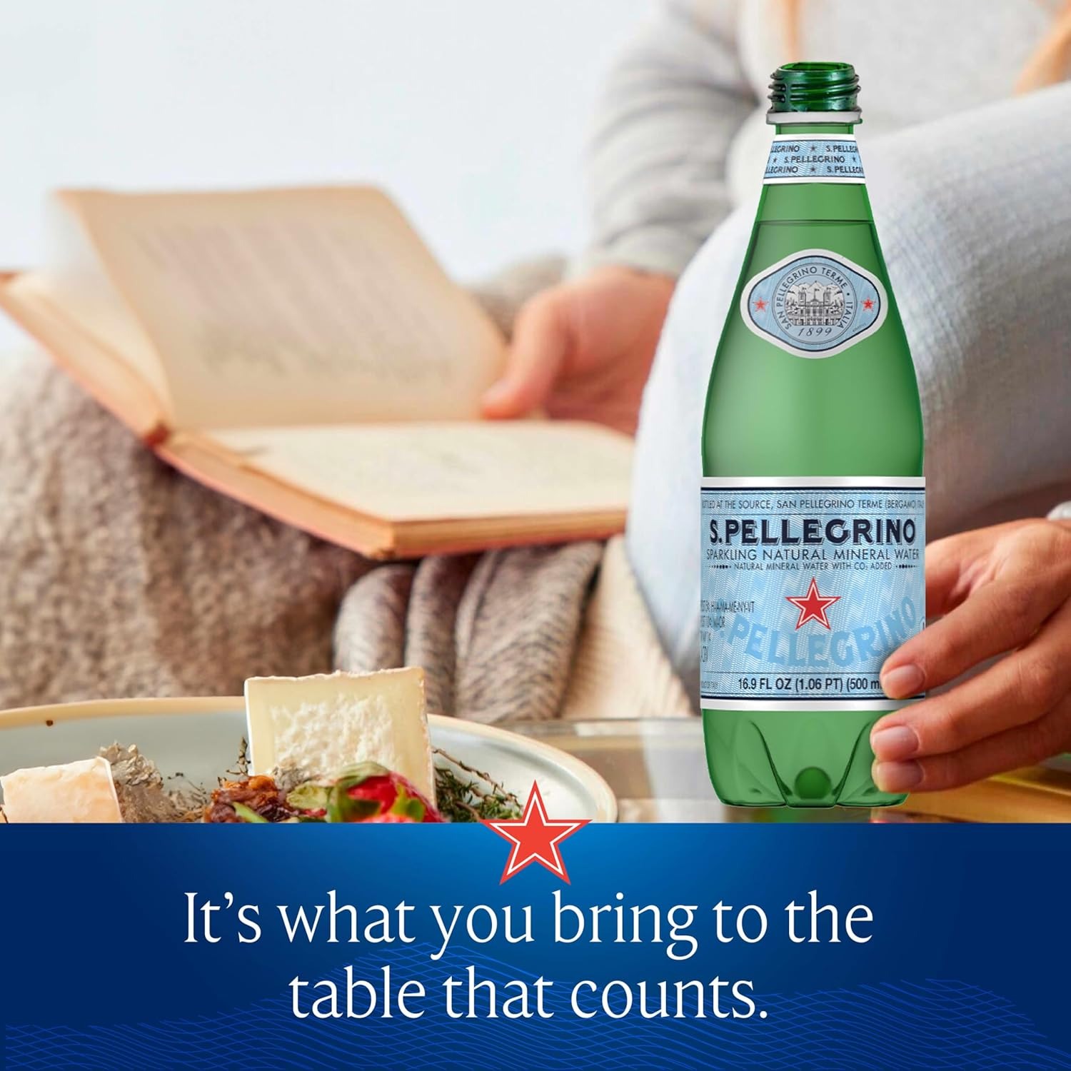 S.Pellegrino Sparkling Natural Mineral Water, 33.8 fl oz. Plastic Bottles (Pack of 12) - Image 6