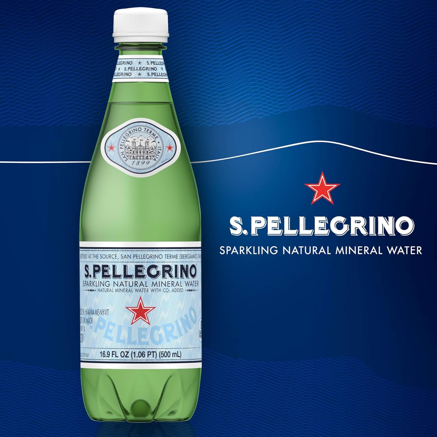 S.Pellegrino Sparkling Natural Mineral Water, Plastic Bottles, 16.9 Fl Oz (Pack of 12) - Image 4