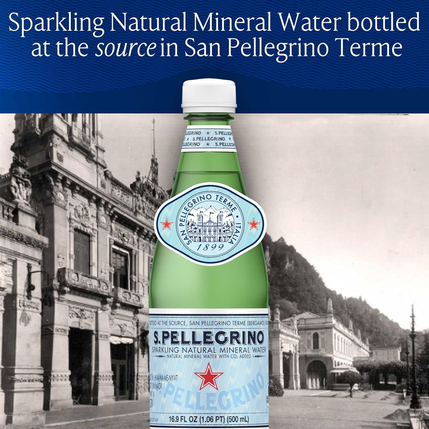 S.Pellegrino Sparkling Natural Mineral Water, Plastic Bottles, 16.9 Fl Oz (Pack of 12) - Image 5